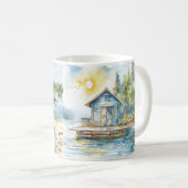 Sommer See Serenität Kaffeetasse (VorderseiteRechts)