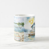 Sommer See Serenität Kaffeetasse (Mittel)