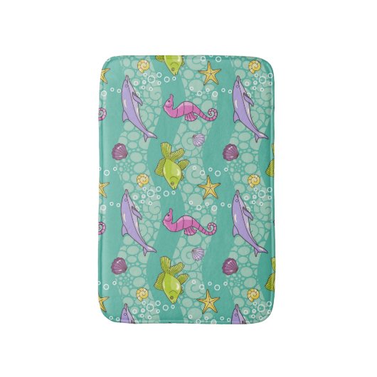 Sommer-Seemuster Badematte (Vorderseite Vertikal)