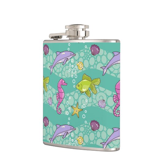 Sommer-Seemuster Flachmann (Links)