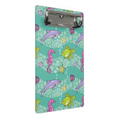 Sommer-Seemuster Mini Klemmbrett (Schrägansicht)