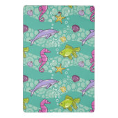 Sommer-Seemuster Mini Klemmbrett (Rückseite)