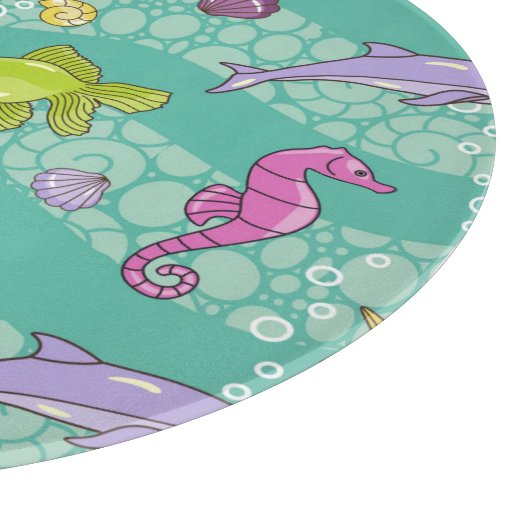 Sommer-Seemuster Schneidebrett (Ecke)