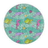 Sommer-Seemuster Schneidebrett (Vorderseite)