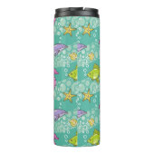 Sommer-Seemuster Thermosbecher (Rückseite)