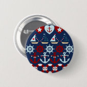 Sommer-Seethema verankert Segel-Boots-Helme Button (Vorne & Hinten)