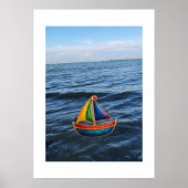 Sommer Segelboot — Farben auf einer Reise Poster (Vorne)
