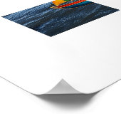 Sommer Segelboot — Farben auf einer Reise Poster (Ecke)