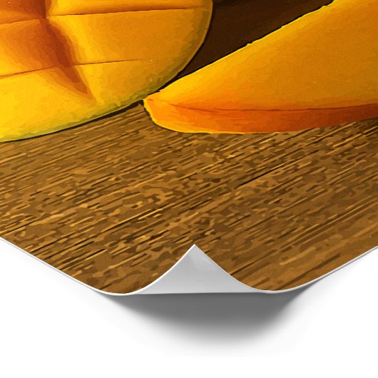 Sommer sippen - erfrischender Mango-Saft Poster (Ecke)