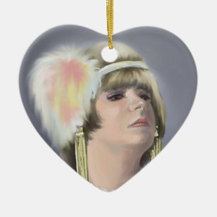 Sommer Sirene Herz Ornament