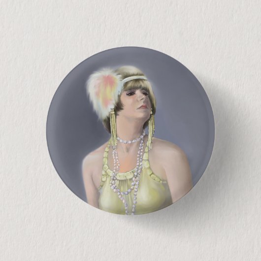 Sommer Sirene Knopf Button (Vorderseite)
