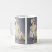 Sommer-Sirene-Tasse Kaffeetasse (Vorderseite Links)
