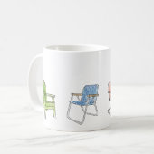 Sommer-Sitz-Fun-Tasse Kaffeetasse (Vorderseite Links)
