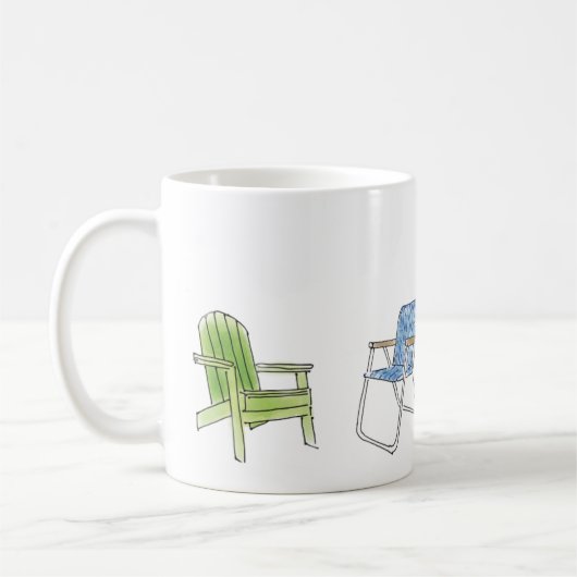 Sommer-Sitz-Fun-Tasse Kaffeetasse (Links)