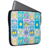 Sommer sizilianisch türkis bunt azulejo Amalfi Laptopschutzhülle (Vorne Rechts)