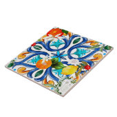 Sommer, sizilianische Fliesen, Majolika, Keramik F Fliese (Seite)