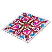 Sommer, sizilianische Fliesen, Majolika, Keramik F Fliese (Seite)