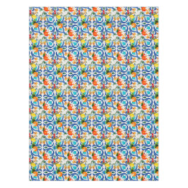 Sommer, sizilianische Fliesen, Majolika, Keramik F Tischdecke