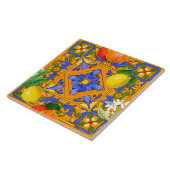 Sommer, sizilianische Fliesen, Majolika, mediterra Fliese (Seite)