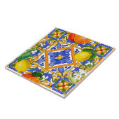 Sommer, sizilianische Fliesen, Majolika, mediterra Fliese (Seite)