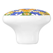 Sommer, sizilianische Fliesen, Majolika, Mittelmee Keramikknauf (Seitenansicht)