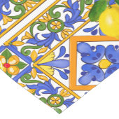 Sommer ,sizilianische Fliesen ,Zitrusfrüchte,Majol Kurzer Tischläufer (Ecke)