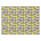 Sommer ,sizilianische Fliesen ,Zitrusfrüchte,Majol Tischdecke (Vorderseite (Horizontal))