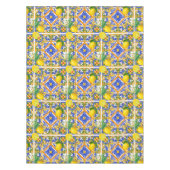 Sommer ,sizilianische Fliesen ,Zitrusfrüchte,Majol Tischdecke (Vorderseite)