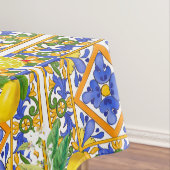 Sommer ,sizilianische Fliesen ,Zitrusfrüchte,Majol Tischdecke (Beispiel)