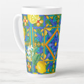 Sommer ,sizilianische Fliesen,Zitrusfrüchte,Orange Milchtasse (Linke Ecke)