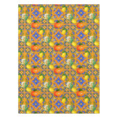 Sommer ,sizilianische Fliesen,Zitrusfrüchte,Orange Tischdecke (Vorderseite)