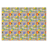 Sommer ,sizilianische Fliesen,Zitrusfrüchte,Orange Tischdecke (Vorderseite (Horizontal))
