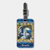 Sommer, sizilianische Orangen aus dem Mittelmeer M Gepäckanhänger (Vorderseite vertikal)