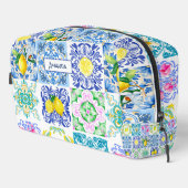 Sommer sizilianische Zitrusfrüchte Mittelmeer Azul Waschbeutel (Rechte Ecke)