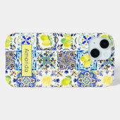 Sommer Sizilien Amalfi Mittelmeer majolica Case-Mate iPhone Hülle (Rückseite (Horizontal))