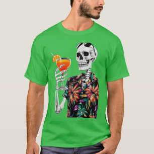 Sommer-Skelett Sommer Aperol Spritz Urlaub Geschen T-Shirt
