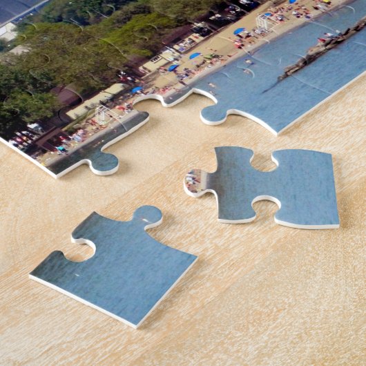 Sommer-Skyline-Puzzlespiel Clevelands, Ohio Puzzle (Seite)