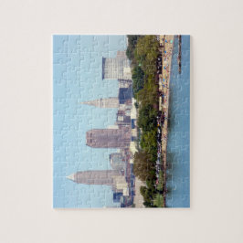 Sommer-Skyline-Puzzlespiel Clevelands, Ohio Puzzle