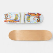 Sommer Snowman Surfer Drinks Frischer Cocktail - S Skateboard (Horizontal)