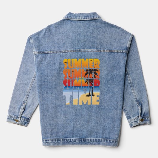 Sommer Sommerzeit! Denim Jacket Jeansjacke (Rückseite)