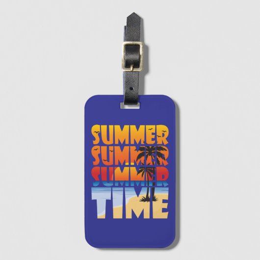 Sommer Sommerzeit! Gepäckanhänger (Vorderseite Vertikal)