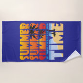 Sommer Sommerzeit! Strandtuch (Vorderseite)