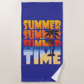 Sommer Sommerzeit! Strandtuch (Vorderseite)