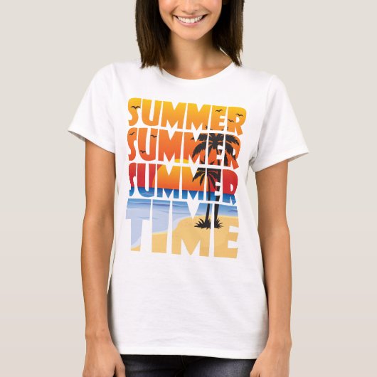 Sommer Sommerzeit! T-Shirt (Vorderseite)