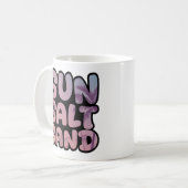 Sommer Sonne Salz Sand Strand Reise Kaffeetasse (Vorderseite Links)