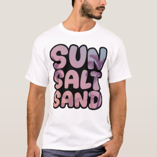 Sommer Sonne Salz Sand Strand Reise T-Shirt