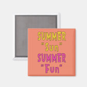 Sommer Sonne Sommer Spaß Magnet (Vorderseite/Rückseite)