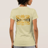 Sommer Sonne und Meer - Salud - Palmendekor T-Shirt (Rückseite)