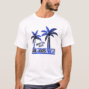 Sommer Sonne und Meer - Saludos - Palmendekor T-Shirt