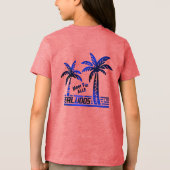 Sommer Sonne und Meer - Saludos - Palmendekor Tri-Blend Shirt (Rückseite)